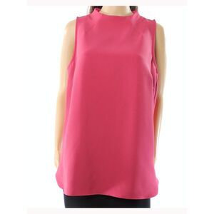 NWT ALFANI Womens Red Sleeveless Crew Neck Top 8